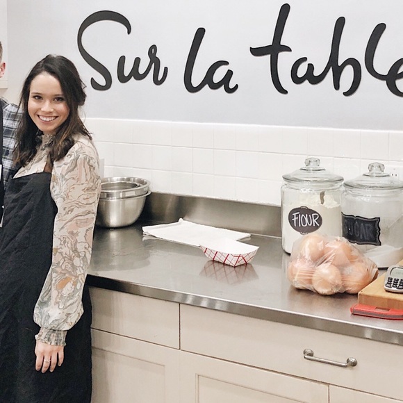 Turtle neck watercolor top - Picture 4 of 5